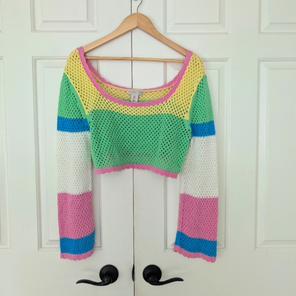 Sincerely Jules Crochet Crop Sweater